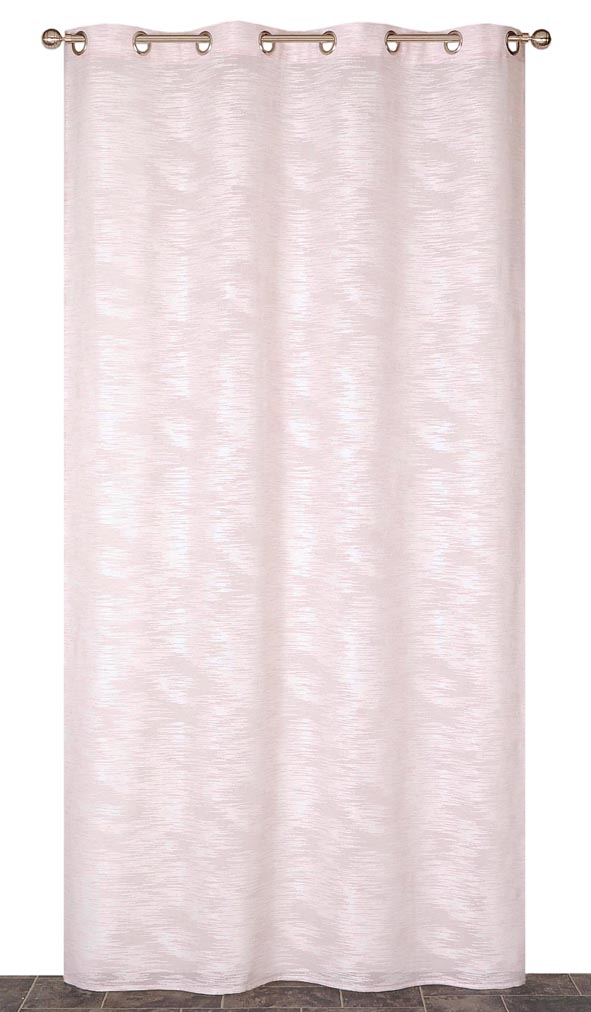 Voilage prêt à poser 140 x 240 cm coloris rose poudré - DYLREV